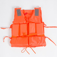 Veste de bain adulte auto-gonflante orange de haute qualité gilet de sauvetage gonflable avec couverture