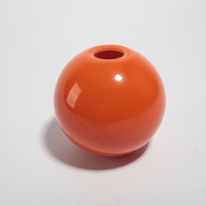 Cuenco de vidrio fundido con agujeros personalizados OEM fabricante de China cubierta de colores naranja soplado Pantalla de lámpara para lámpara colgante de araña - Product Image 3