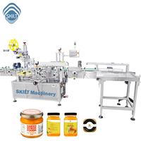 Machine d'étiquetage automatique SKILT pour bocaux ronds avec imprimante thermique, applicateur d'étiquettes double face, moteur servo NOVEXX