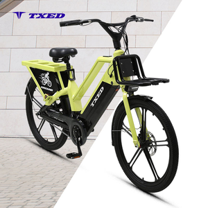 Bicicleta Eléctrica de Carga Familiar TXED de Fábrica OEM ODM de <span class=keywords><strong>26</strong></span>'' con Doble Batería de 350W 15AH, Motor Trasero, Largo Alcance y Cesta de Carga - Product Image 1