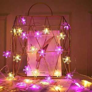 Nouvelles guirlandes lumineuses flocon de neige 3m 20 LED pour extérieur, lumières féériques de <span class=keywords><strong>Noël</strong></span>, <span class=keywords><strong>décoration</strong></span> de <span class=keywords><strong>fenêtre</strong></span>, arbre de <span class=keywords><strong>Noël</strong></span>, mariage, fête, maison, facile à installer - Product Image 3