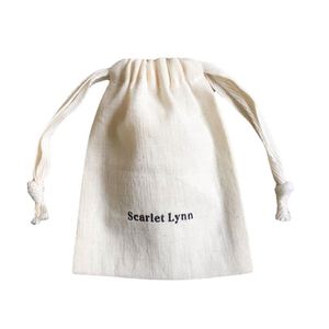 Sac à poussière en coton biologique biodégradable certifié GOTS avec cordon de serrage pour l'artisanat et les cadres photo - Product Image 1