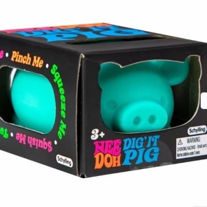 2026 Novedad al por mayor: Juguete de dedo Needoh Digging Piglet, divertido para apretar, juguete sensorial de rebote lento para aliviar el estrés - Product Image 1