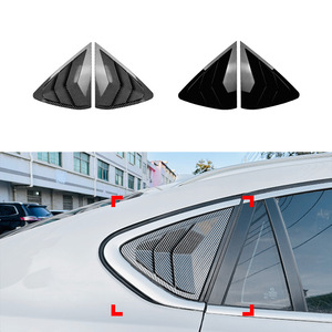 Car Window Decals Piano Black Carbon Fiber Texture Adhesive ABS For BMW X6 F16 2015-2019 Exterior Modification - Product Image 1