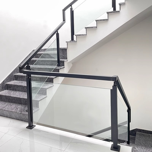 <span class=keywords><strong>Corrimano</strong></span> in Vetro e Acciaio Inox dal Design Moderno <span class=keywords><strong>per</strong></span> Balconi e Terrazze, Uso Interno ed Esterno, Resistente all'Acqua, Garanzia di 5 Anni - Product Image 3