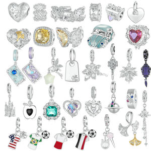 S925 argent mort pendentif crâne tête <span class=keywords><strong>château</strong></span> oeil <span class=keywords><strong>du</strong></span> <span class=keywords><strong>diable</strong></span> veilleuse elfe citrouille lanterne perle breloque pour Bracelet Halloween cadeau - Product Image 5