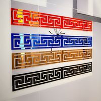 Autocollant Mural Amovible 3D en Trois Dimensions, Miroir en Plastique Acrylique pour Décoration de Salon et Maison