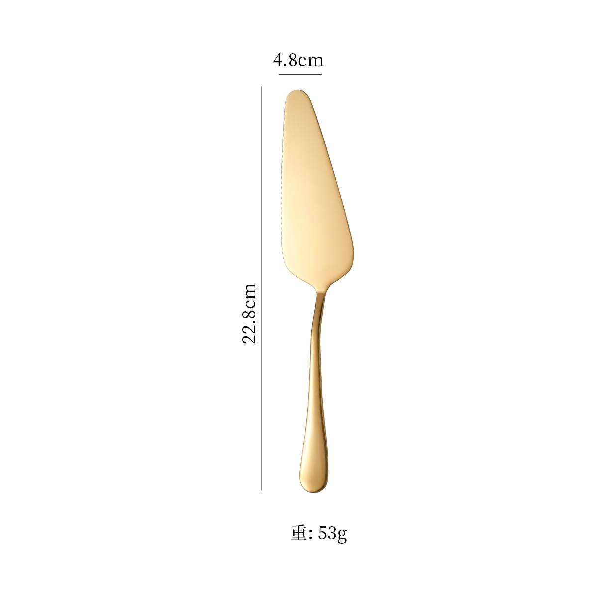 Espátula para pastel clásica 1010 - Dorada