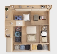 Ensemble de chambre à coucher de luxe nordique moderne en bois, avec lit simple, double ou très grand, et solutions de rangement spacieuses – Vente en gros