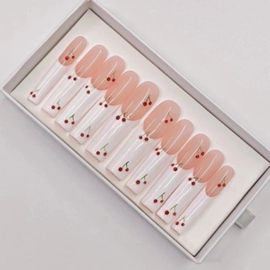 <span class=keywords><strong>Uñas</strong></span> Postizas Acrílicas Reutilizables de Cobertura Completa Personalizables, <span class=keywords><strong>Diferentes</strong></span> <span class=keywords><strong>Diseños</strong></span> para Dedos, Última Moda, Alta Calidad, Largas, Cuadradas, Estilo Ataúd, Bailarina - Product Image 3