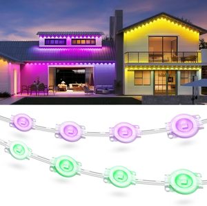 Luces Decorativas Inteligentes con Control por Aplicación, Resistentes al Agua (IP68), Iluminación Navideña Permanente para Exteriores, para el Hogar - Product Image 1