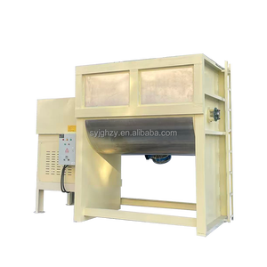 Mélangeur horizontal pour poudres sèches alimentaires et chimiques, en acier inoxydable, surface de <span class=keywords><strong>contact</strong></span> avec les matériaux, capacité 300 kg - Product Image 4