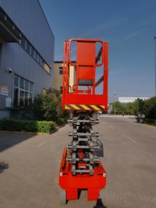 Plataforma Elevadora <span class=keywords><strong>de</strong></span> Tijera Mini Haulke: Plataforma Autopropulsada Eléctrica para Venta al por Mayor, Venta y <span class=keywords><strong>Alquiler</strong></span> - Product Image 3