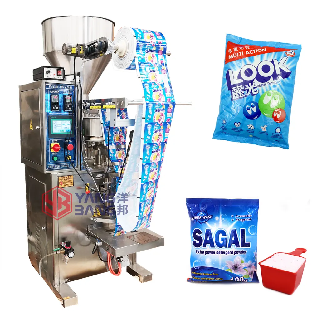 Sıcak satış çamaşır tozu paketleme makinesi küçük dikey 5-100g sabun tozu Bagger ekipmanları