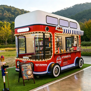 Chariot de nourriture mobile de rue avec équipement de cuisson pour la vente de glaces, de collations, de hot-dogs et de café - Product Image 1