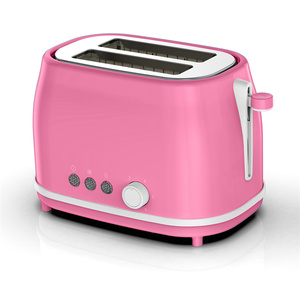 Commercial <b>Electric</b> Household <b>Toaster</b> Nordic 2-Slice Stainless Steel Blue with Cover Defrost Reheat Functions 750-900W - Product Image 3