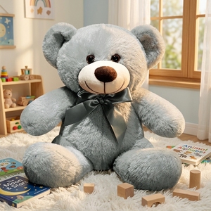 Orsacchiotto Medio Super Morbido, Peluche Carino e Divertente, <span class=keywords><strong>Animali</strong></span> di Peluche Imbottiti, Spedizione Gratuita, Peluche per <span class=keywords><strong>Compleanno</strong></span> - Product Image 1