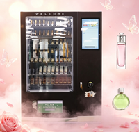 Distributeur automatique de parfum gris foncé de style professionnel pour hall de bâtiment commercial, distributeur automatique de parfum pour la vente au détail