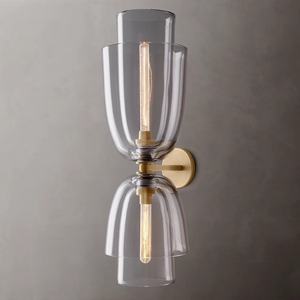 Lampe de chevet moderne minimaliste américaine Creative <span class=keywords><strong>Blom</strong></span> Amber Glass Cloche Grand Sconce Bedroom Living Room Wall Light - Product Image 2