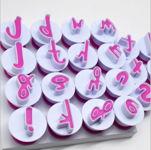 Presse à main arabe 3D en plastique, nouvelle collection, 6 pièces, DIY, lettres noires, <span class=keywords><strong>emporte</strong></span>-pièce - Product Image 5