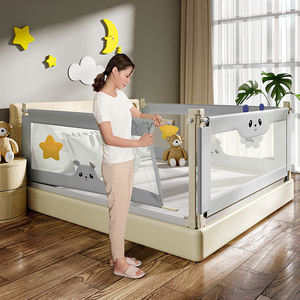 Protectores de cama Extra de doble cara con barandilla de valla <span class=keywords><strong>Protector</strong></span> de borde Rieles de seguridad para bebés y protectores de rieles - Product Image 3