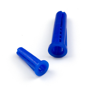 Azul Liso y texturizado 1/4 \ "Anclajes cónicos de plástico PE Anclaje de expansión Enchufes de pared Enchufe de pared común Anclajes de pared de plástico - Product Image 2