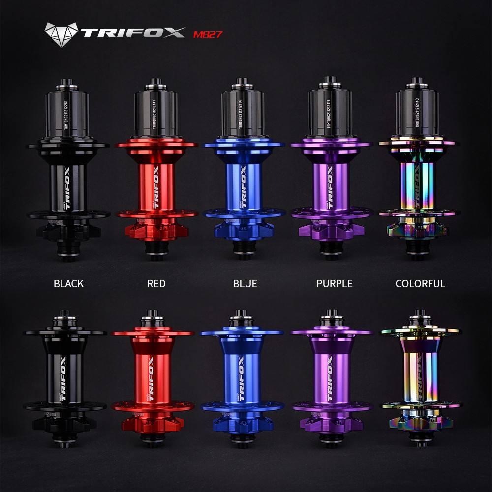 Trifox Hub M827 Freno de Disco para Bicicleta de Montaña MTB Liberación  Rápida 32 Agujeros 10 11 12 Velocidades Rodamiento Bujes