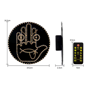 Nouvelles 8 versions de lumières LED amusantes pour vitre de voiture, avec télécommande, motif gestuel du doigt d'honneur, <span class=keywords><strong>Flik</strong></span> Me - Product Image 5