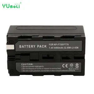 Lithium Ion Battery 7.4V 4400mAh NP-F750/770 F750 F770 Video Light Battery for Sony LED Video Light