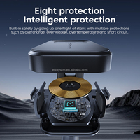 2025 Hot Eway 15W inalámbrico ajustable Flexible cargador de coche montaje-Detección automática para iPhone Android gancho de ventilación estable 8mm
