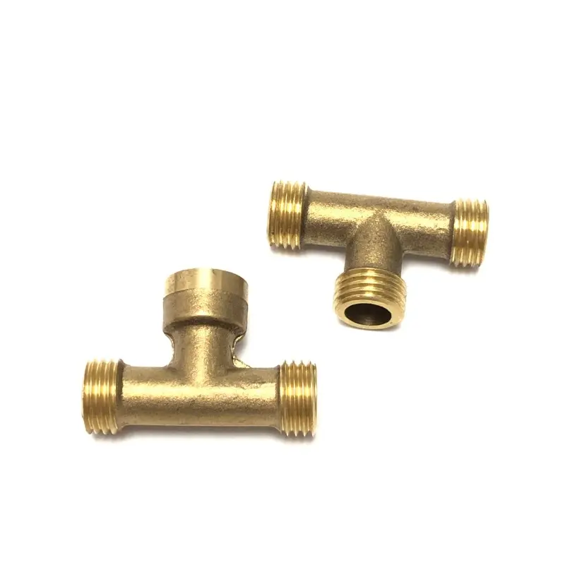 インターフェイス真鍮銅ダブルインナーワイヤーティーエルボー水道管継手メーカー卸売