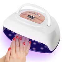 Lampe à ongles UV/LED professionnelle 120W haute puissance en plastique avec fonction de séchage rapide pour manucure à domicile SUNX8 MAX