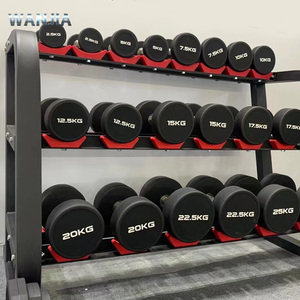 أحدث تصميم لمجموعة أثقال احترافية للصالات الرياضية، أوزان حرة، معدات رياضية تجارية، دمبل 10 كجم من البولي إيثيلين - Product Image 1