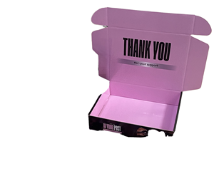 Custom Printing Embossed Rigid <b>Pink</b> Slotted Boxes Corrugated Board Heart Shape Gift <b>Wrap</b> Shipping Packaging - Product Image 1