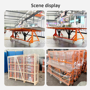 Carro de Transporte de Granito y Mármol de Acero de Cuatro Ruedas con Plataforma Ajustable, Personalizable OEM, para la Movilización de Losas - ¡Venta Caliente! - Product Image 4