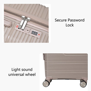 Nouvel ensemble de 3 valises en PP, bagages d'affaires silencieux avec roues universelles et serrure à combinaison, valise trolley en PP pour bagage à main - Product Image 4