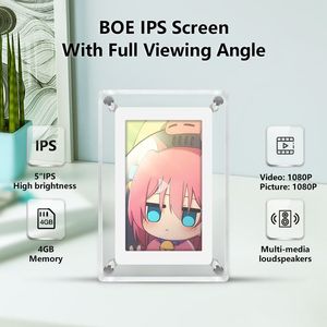 Db Acrylic 5 Inch Digital <b>Picture</b> Frame With Video Playback And <b>Clock</b> Function Us Plug - Product Image 6