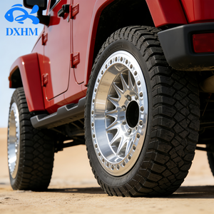 Rines de Aleación Forjados Plateados Pulidos para Jeep <span class=keywords><strong>Wrangler</strong></span>, Rines de Auto de 17 Pulgadas y 6 Birlos, Nuevos y Personalizados para Camionetas Todoterreno y SUV - Product Image 2