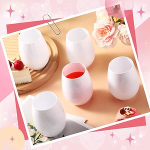 Premium <b>Disposable</b> PET <b>Champagne</b> <b>Flutes</b> Plastic Wine Glasses White Customizable Colors With Wedding Party Event Supply - Product Image 3