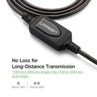 USB uzatma kablosu ile sinyal amplifikatörü, USB 2.0 uzatma kablosu erkek kadın genişletici kablosu yazıcı kamera için