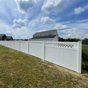 Paneles de valla de vinilo para exteriores de 8 pies baratos al por mayor, panel de vinilo de PVC blanco de 6 pies, postes de valla de privacidad, VALLA DE PVC de jardín de plástico blanco - Product Image 4