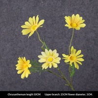 Bunga Artifisial Warna Kuning untuk Dekorasi Pernikahan dan Acara Musim Semi bagi Florist dan Desainer Acara