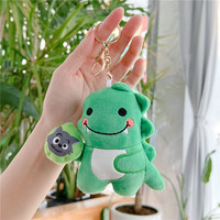 Jouet en peluche dinosaure mignon avec haut-parleur - Remplissage en coton PP, super doux, petit ornement suspendu, poupée, breloque pour sac, cadeau EN71