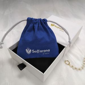 Prix d'usine, sac en coton recyclable avec cordon de serrage, logo personnalisé, pour l'emballage, la promotion, les cadeaux, les bijoux - Product Image 6