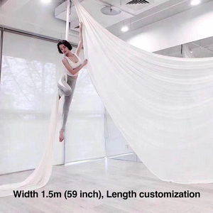 Performance artistique Exercices Fitness Nylon Pilates <span class=keywords><strong>yoga</strong></span> Swing Aérien Soie Soie <span class=keywords><strong>Volant</strong></span> Hamac ensemble danse sangle boucle - Product Image 2