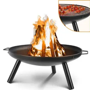Garden Outdoor Belly Cast Iron Barbecue Wood Fire Burning Cooking Bbq Charcoal Fire Pot
