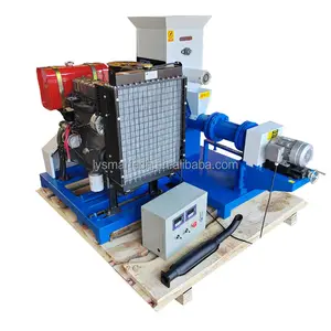 Feed Granule Making Machine For Fish Small Electric Single Screw Floating Fish Feed Extruder Machine