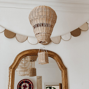 Handmade Rattan Woven Hot Air <b>Balloon</b> Decoration For Children Room Home Decorative <b>Balloon</b> With Basket - Product Image 3