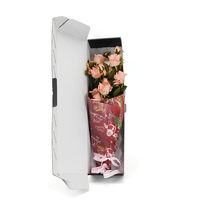 Caja de Embalaje Floral Personalizada para Festivales, Embalaje de Papel con Diseño Personalizado para Regalos de Ramo de Flores para el Día de San Valentín o el Día de la Madre