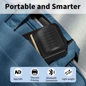 Imprimante thermique portable Jiuyin N20 Mini pour étiquettes d'archives, 203 dpi, batterie 2000 mAh, durée de vie de la tête d'impression de 50 km - Product Image 2